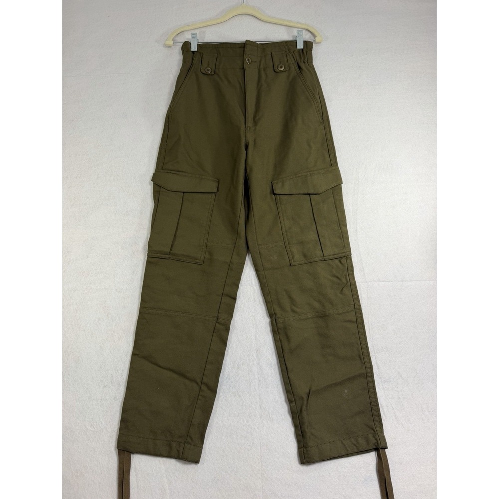 Banana Republic, Women's Wool Cargo Pants, Olive Green, Size 2